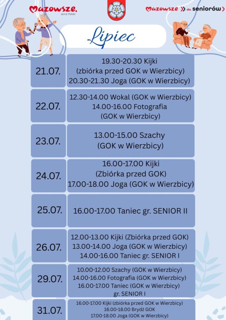 Udział we wszystkich powyższych formach aktywności dla seniorów jest bezpłatny. #mazowszedlaseniorów #Mazowszepomaga #programywsparcia